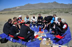 picknicken langs de weg